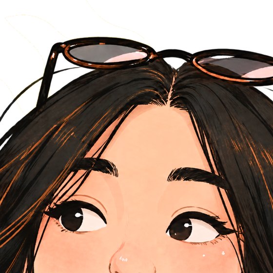 Illustrated portrait of Sameen